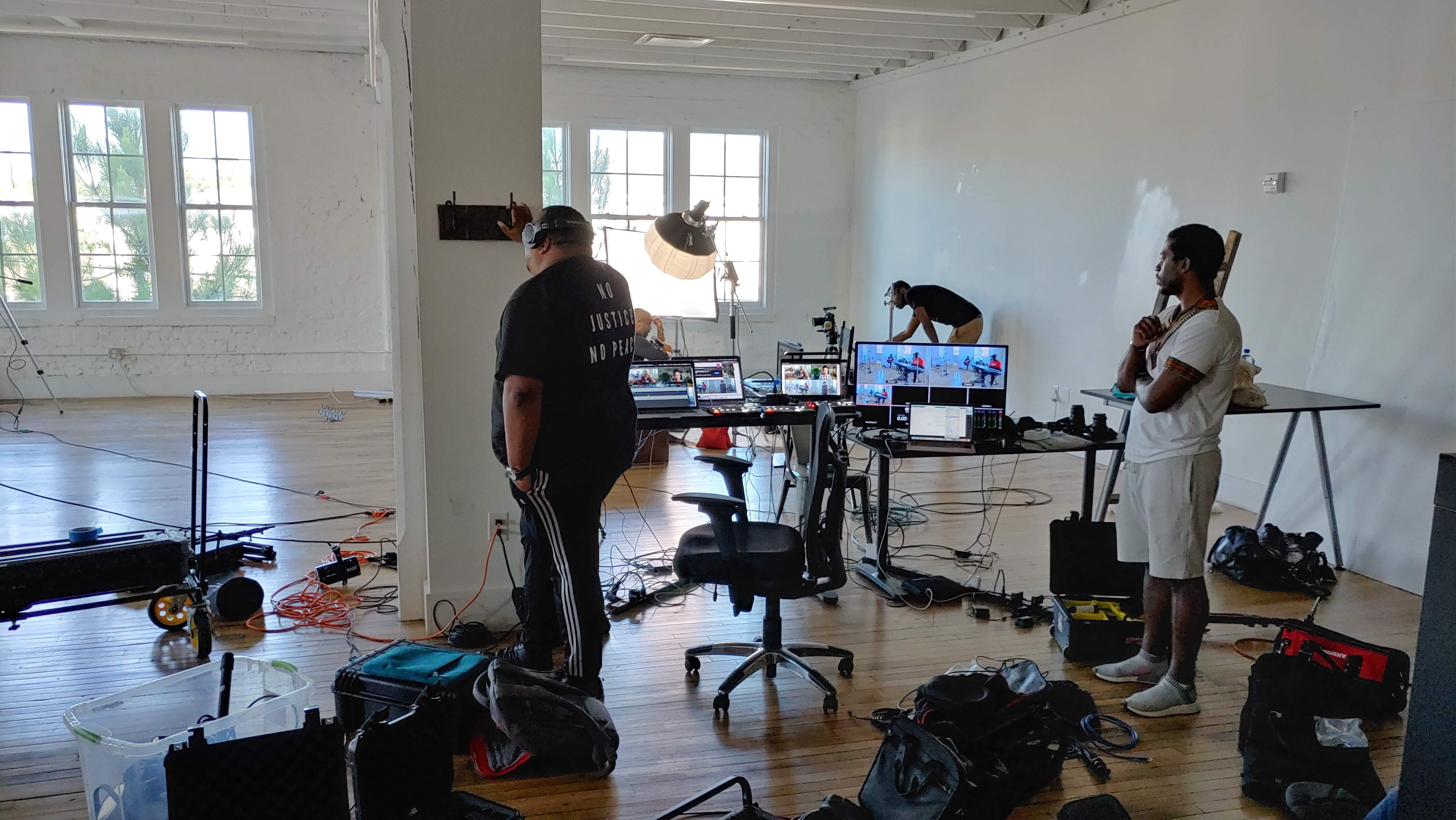 Full production crew